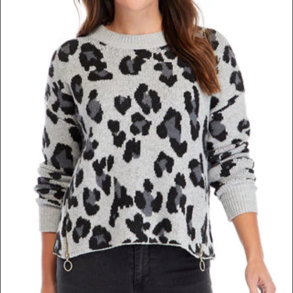 New Directions Long Sleeve Sweater with Zipper